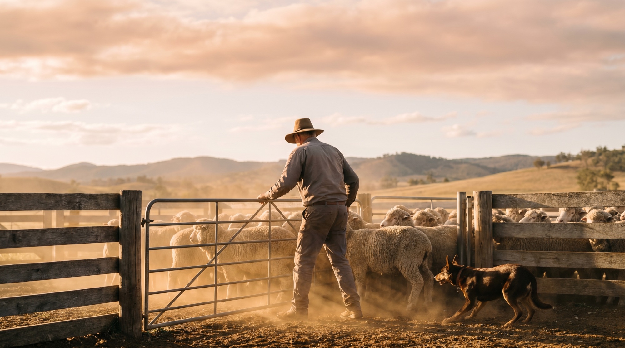 Sheep in Australia.